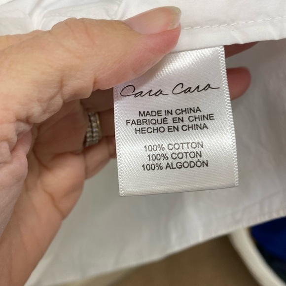 Cara Cara Sydney Puff Dress White **No Waist Tie** - Picture 4 of 4